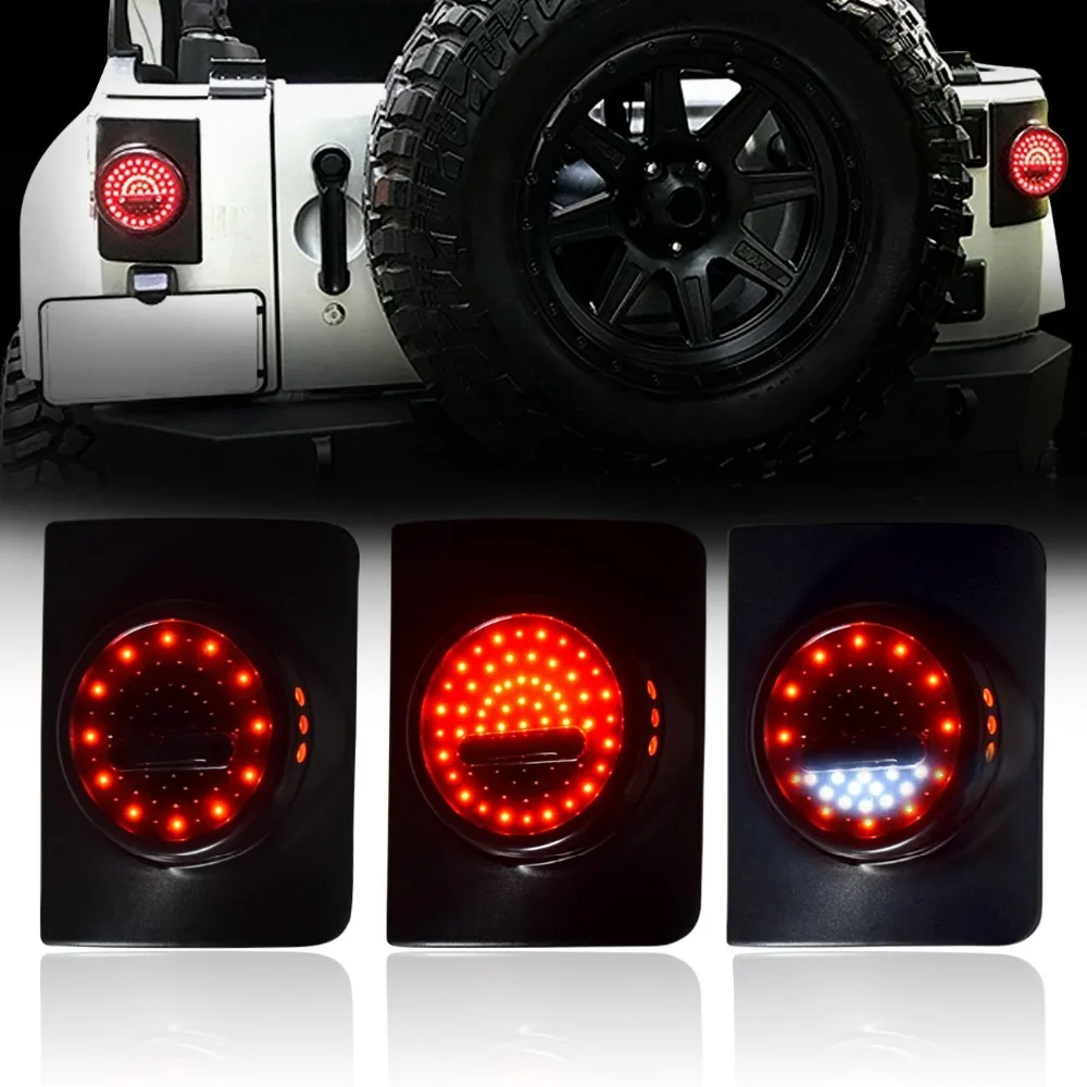 Задний светодиодный светильник рь для Jeep Wrangler задний фонарь s со стоп-сигналом JK