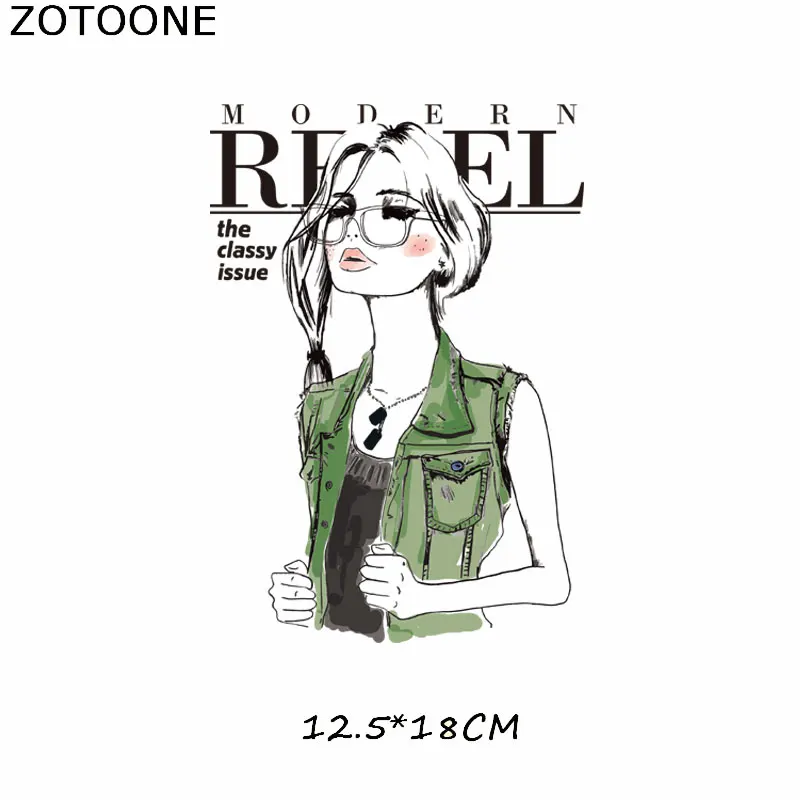 Черный никель ZOTOONE Iron on Transfer Patch милые нашивки для девочек одежда футболка вышитая бисером аппликация Одежда DIY аксессуары украшения для детей - Цвет: Черный никель