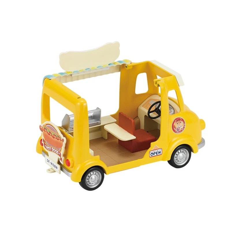 Sylvanian Families Кукольный домик для хот догов фургонов аксессуары автомобиля игровой