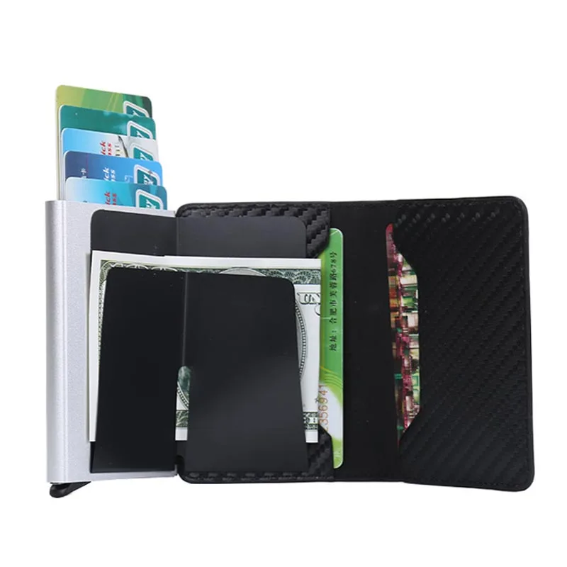 Новейшие унисекс лента Кредитная Держатель для карт из углеродного волокна