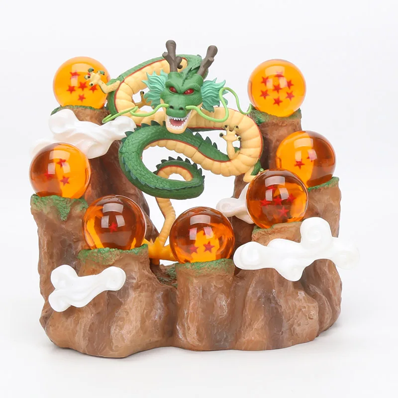 15 см аниме Dragon Ball Z фигурка Shenron с фоновыми сценами модель игрушки фигурка "Dragon Ball" DBZ Shenlong хрустальные шары