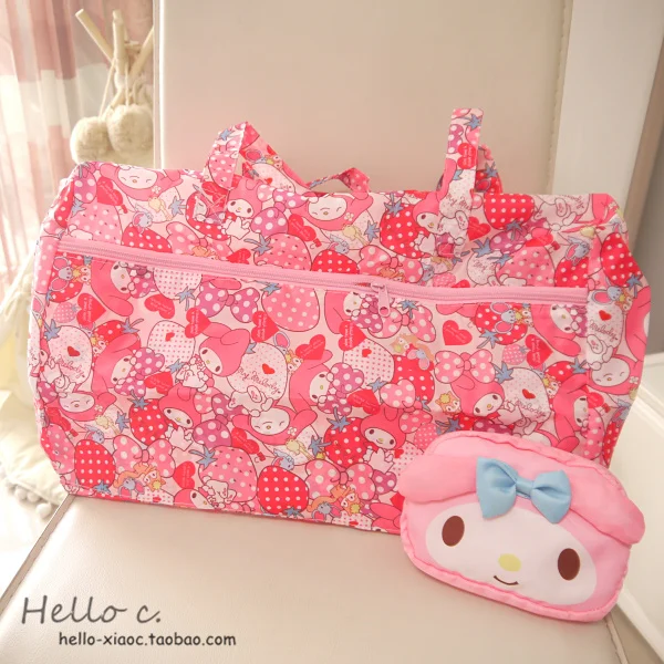 Мультяшный My Melody Cinnamoroll pompurin Anpanman портативный складной чемодан дорожные сумки