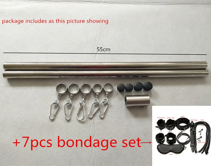 Набор для бондажа из металла наручники ошейники маска кляп рта зажимы сосков