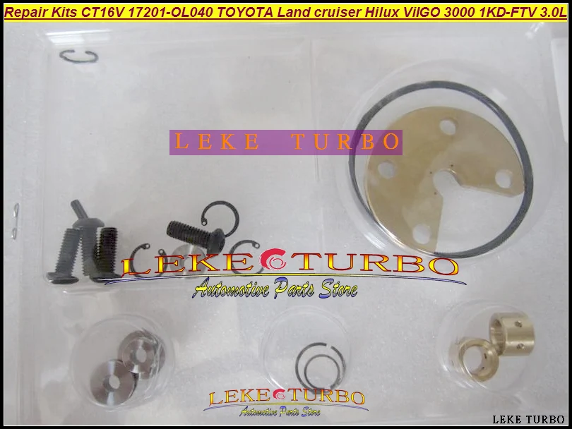 

Бесплатная доставка турбо Ремонтный комплект восстановить CT16V 17201-OL040 17201-30110 Турбокомпрессор Для TOYOTA Landcruiser Hilux 1KD 1KD-FTV 3.0L D4D