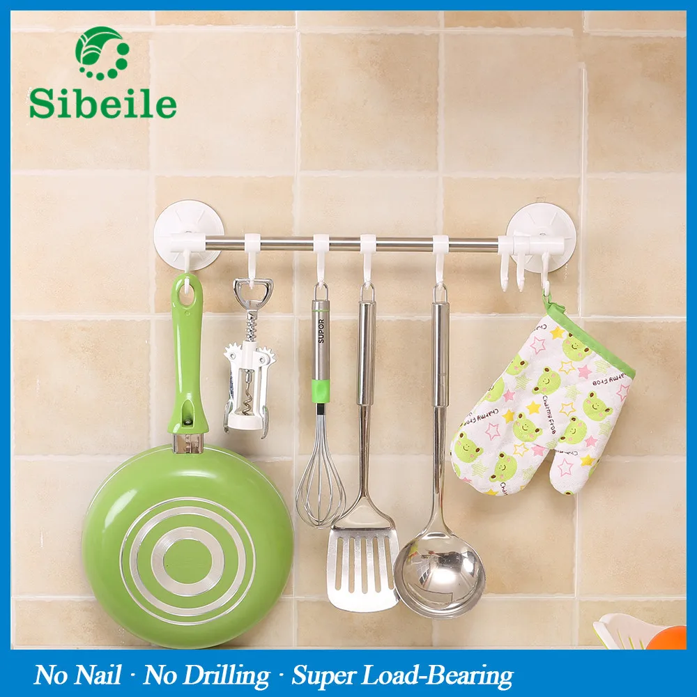 SBLE Нержавеющая сталь двери подвесная полка Полотенца бар держатель губки для