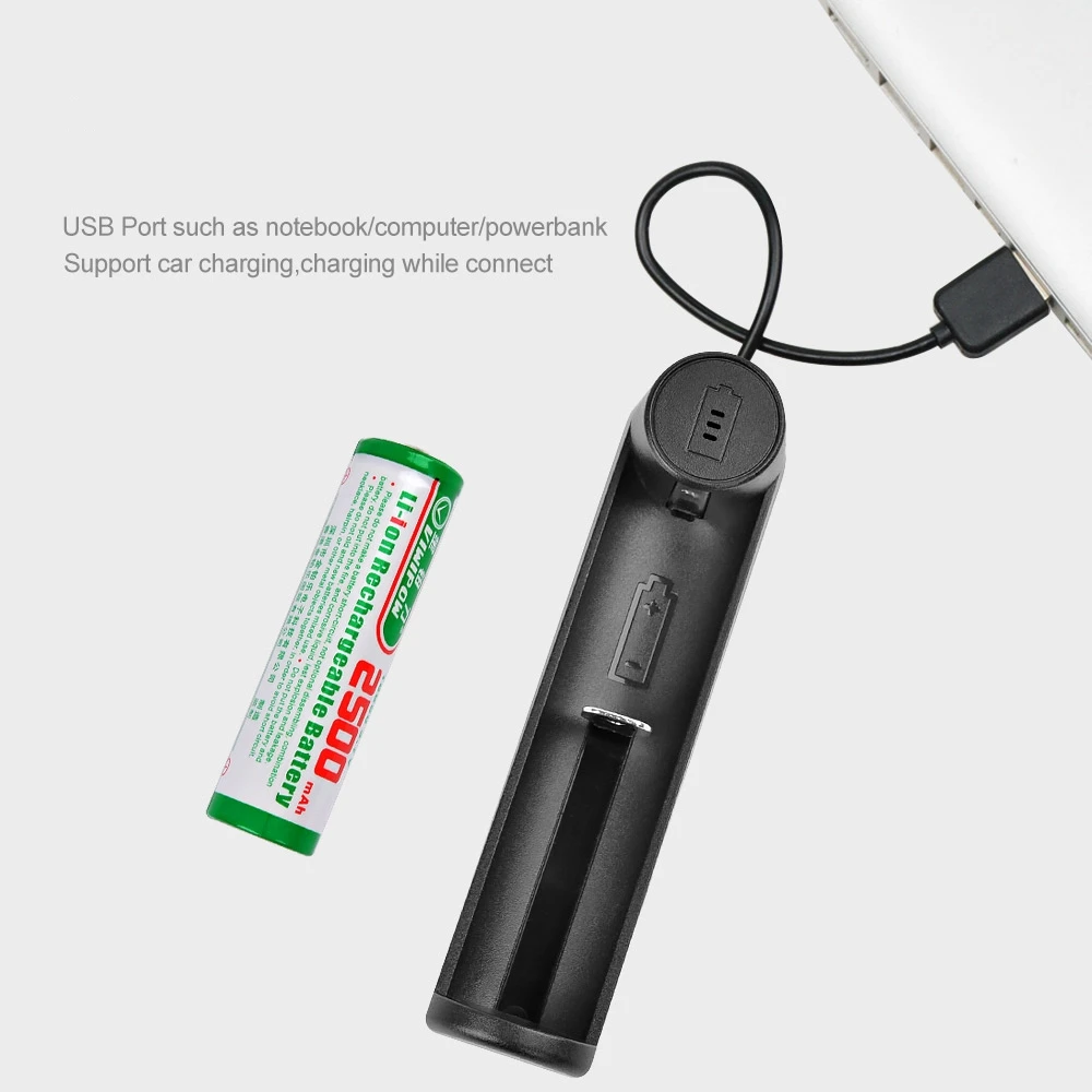 Умное портативное зарядное устройство 18650 для аккумуляторов 22650/18500/16340/14500