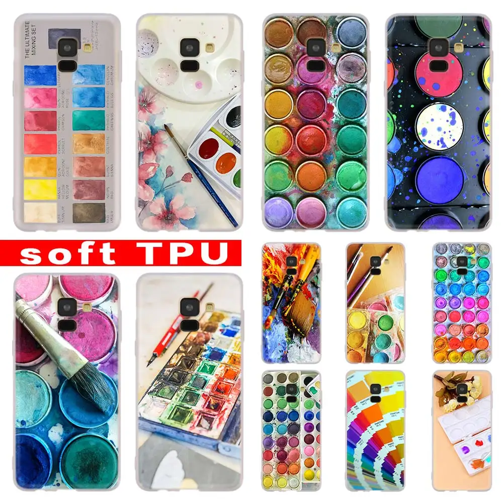 Палета для воды цвет Pinterest чехол Samsung Галактики A12/A20/A51/A70/A20s/A21s/A32/A50/A50s/A42/A52/A72 5G A8 A7 A6