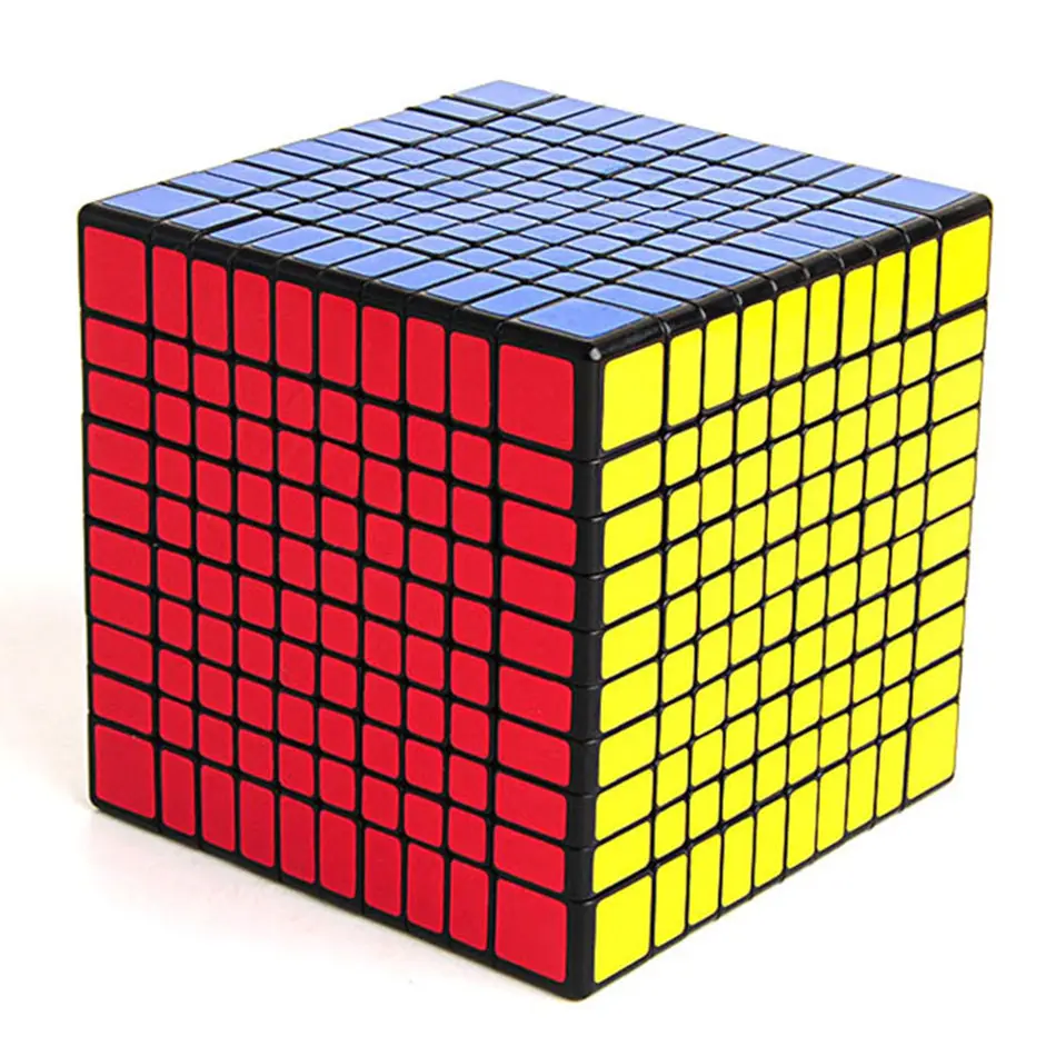 Shengshou 10x10 кубик рубика черно-белая наклейка 10x10x10 волшебный куб 10 слоев скоростной