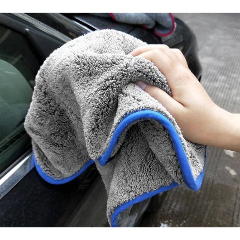 Полотенце из микрофибры для мытья автомобиля мягкое 42 х48 см 3 шт.