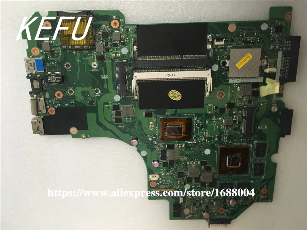 Материнская плата KEFU для ASUS K56CB K56CM A56C S550CM материнская ноутбука с процессором GT635
