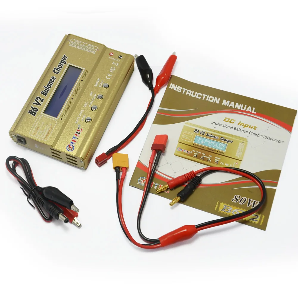 Imax B6 Digital V2 80 Вт профессиональное Цифровое зарядное устройство для LiHV LiPo LiIon LiFe NiCd