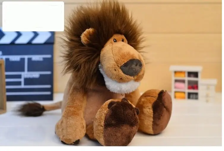 Высококачественная плюшевая игрушка в виде льва из джунглей Рождественский