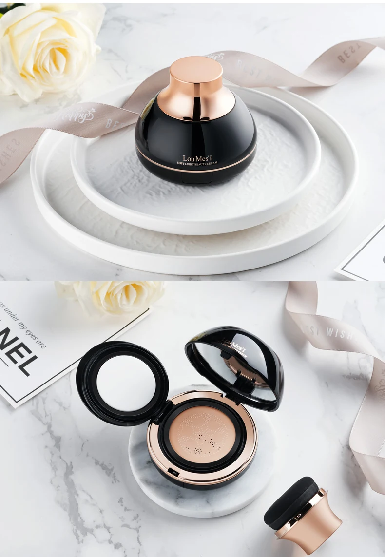 Loumesi Air Cushion BB крем-консилер увлажняющий тональный крем для макияжа Голый отбеливающий Макияж для лица корейская косметика
