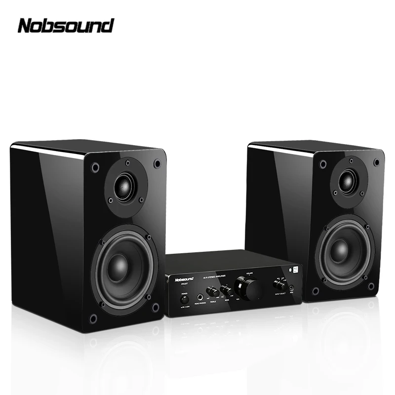 Nobsound PM18 дерево 60 Вт 1 пара 4 дюйм(ов) НЧ динамик книжная полка Динамик s 2 0 Hi Fi