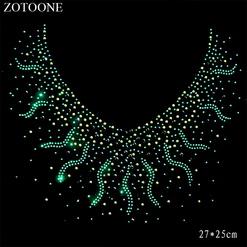 ZOTOONE прозрачные стразы горячей фиксации аппликация для одежды свадебное платье