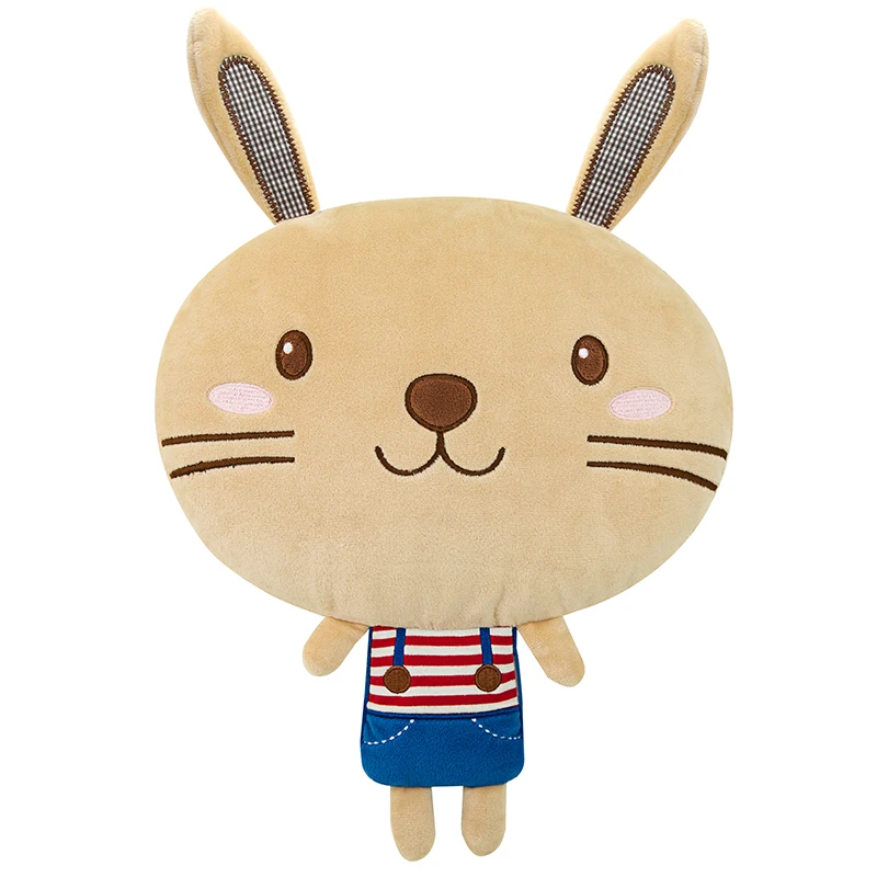 plush cartoon child headrest lion bear fox rabbit cat car seat pillows warm in winter auto accessories cute pillow for the neck |