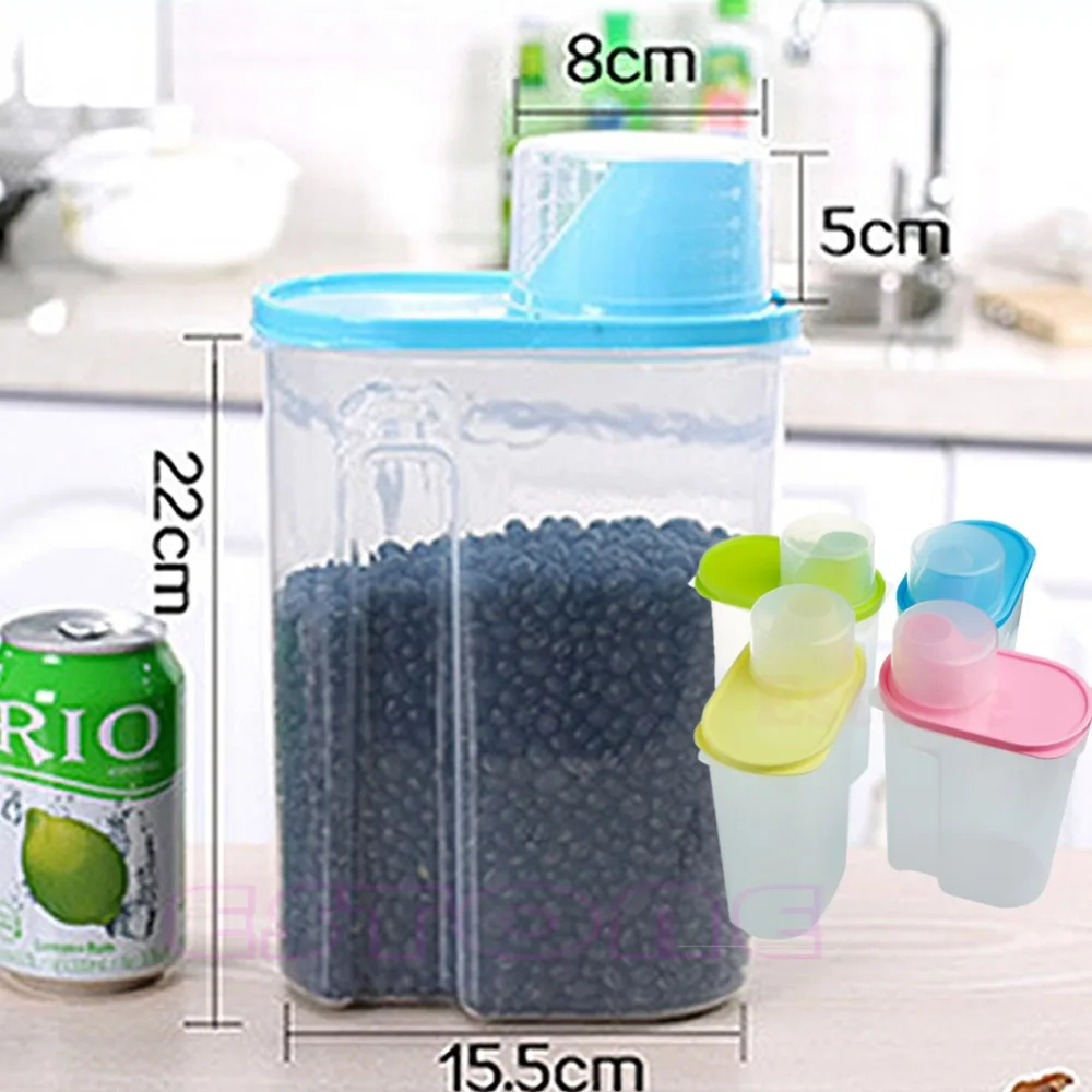 Крупа мука для сушеных продуктов диспенсер хранения контейнер риса герметичная