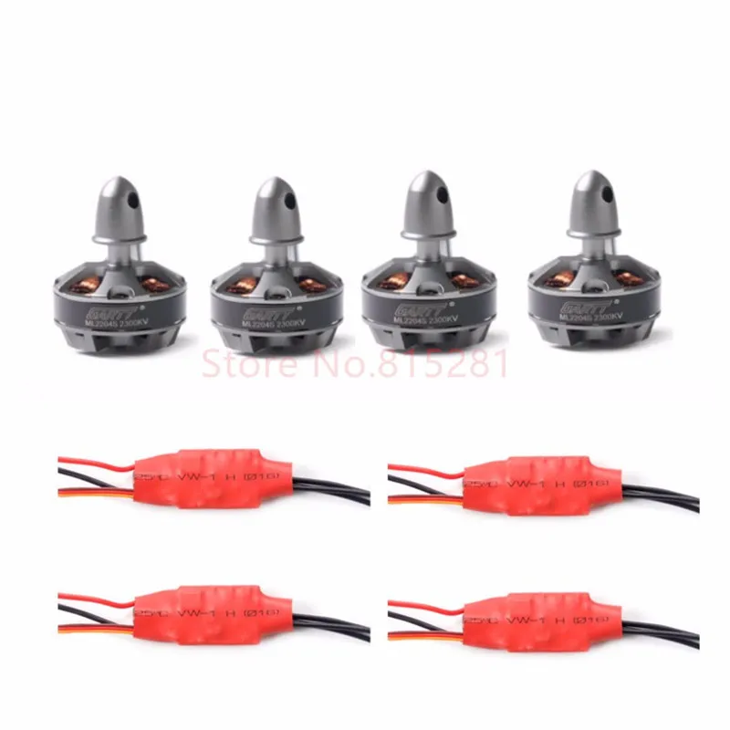 Gartt 2CW 2CCW ML 2204 S 2300KV бесщеточный двигатель и 4 шт. Simon series 12A ESC для QAV FPV 210 250 300
