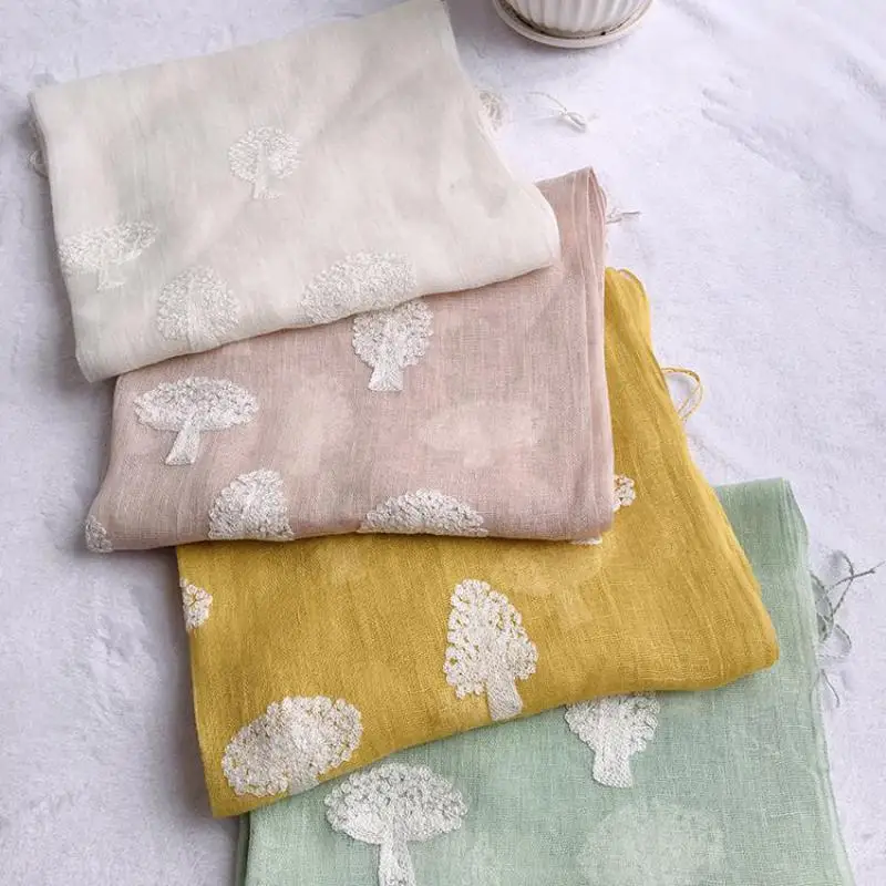 

Unisex Style spring summer autumn winter Scarf Cotton And Linen Solid Color long women's scarves shawl fashion men scarf