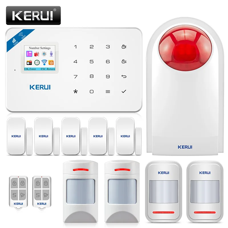 KERUI WI8 wifi GSM охранная сигнализация система анти ПЭТ детектор движения дверной