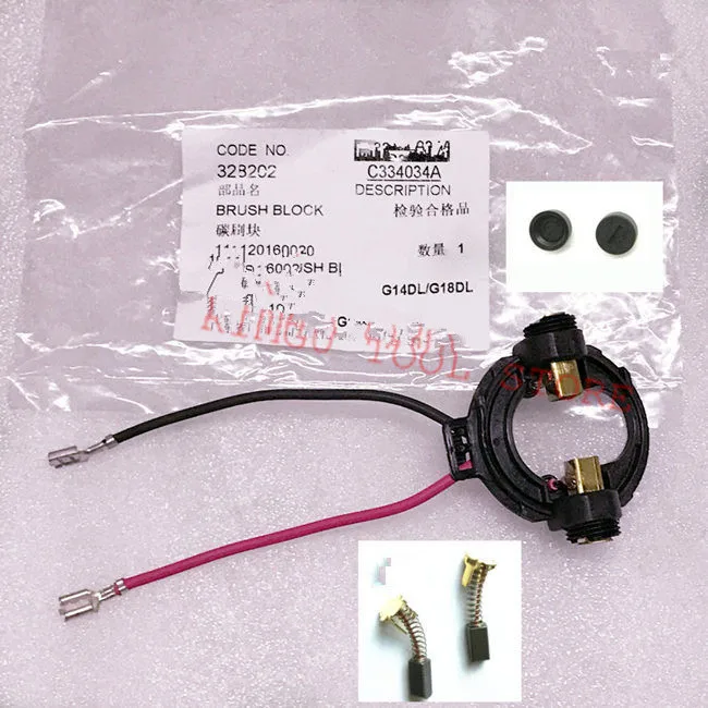 Угольная щетка держатель блока Кепки для экскаватора HITACHI 328202 334696 328200 G18DSL G18DL G14DSL G14DL CE18DSL