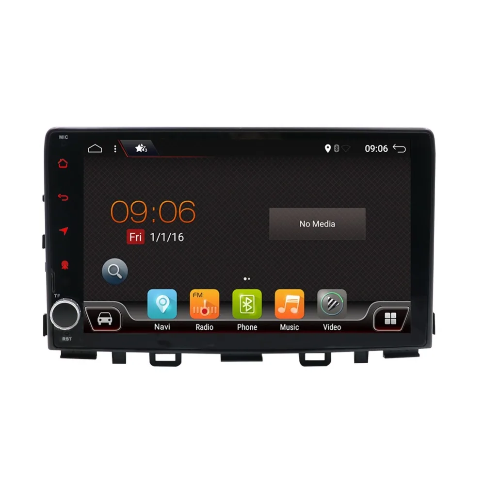 1DIN In Dash Car DVD Player 9&quot Android 7.1 Quad Core GPS Navigation for Kia Rio 2017 2018 Radio Multimedia Head Unit Stereo |