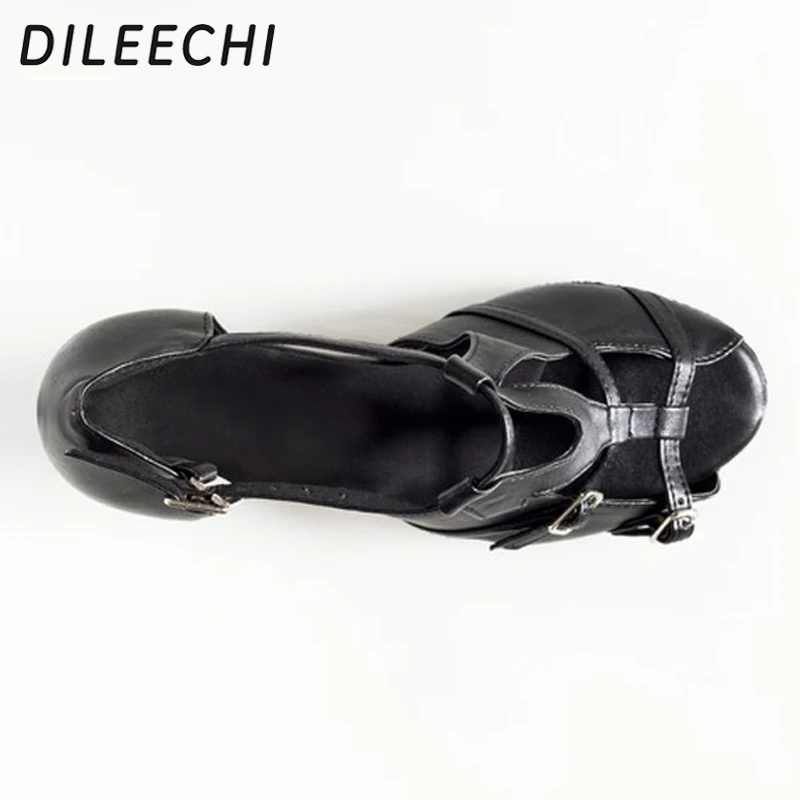 Туфли DILEECHI женские для латиноамериканских танцев натуральная кожа мягкая