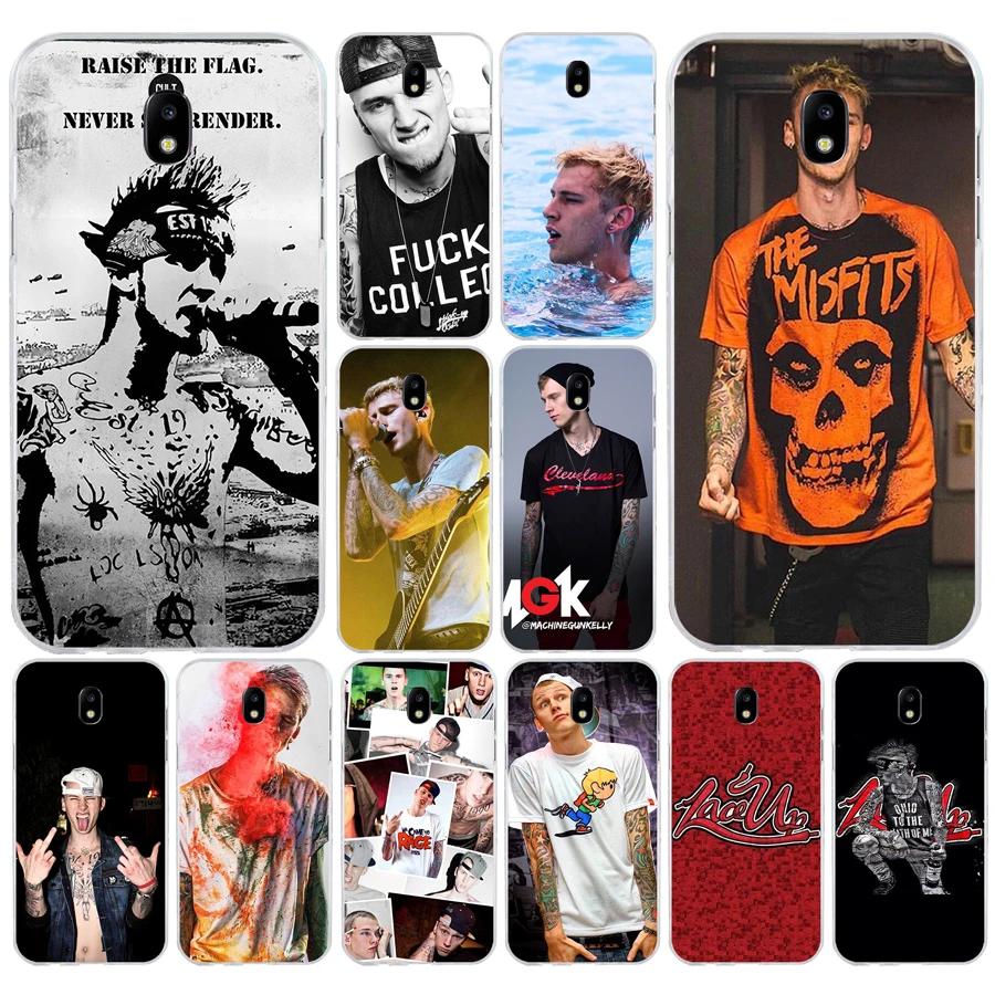 Чехол для телефона из мягкого силикона и ТПУ на шнуровке 122H Mgk Samsung j3 j5 j7 2016 2017 a3 a5 a6