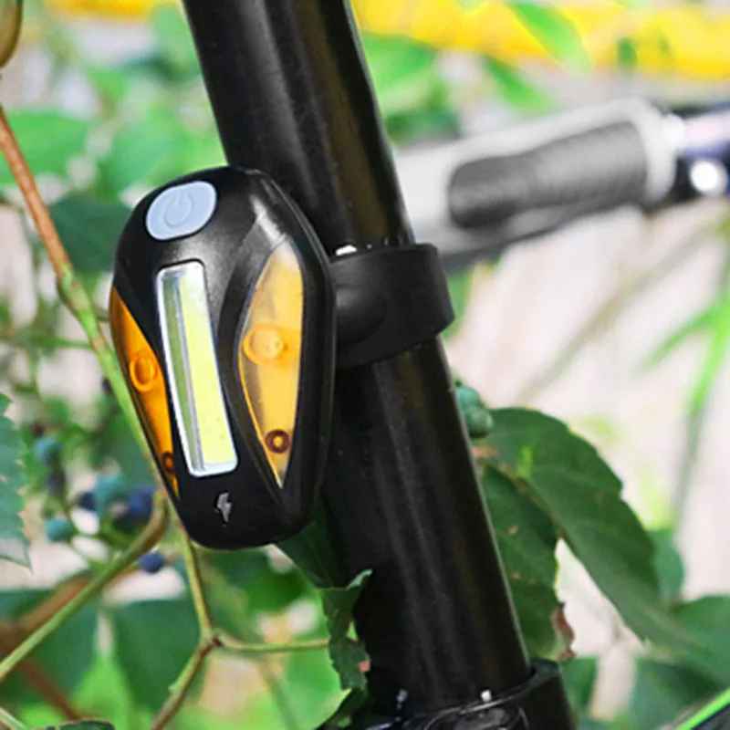 Горячий велосипедный задний фонарь 5 режимов вспышки USB зарядка предупреждающие