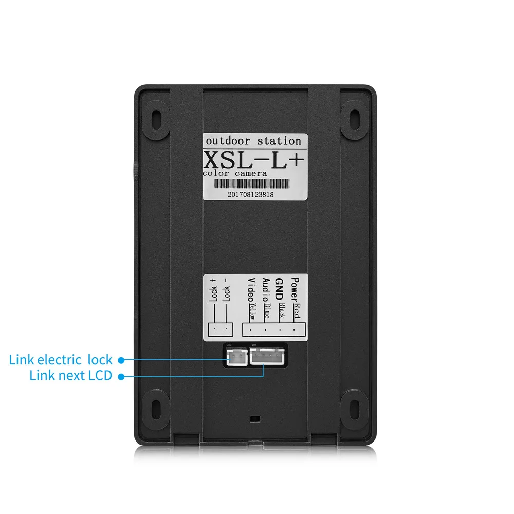 7 дюймовый видео дверной звонок CMOS TFT LCD hd экран проводной домофон для виллы с ночным видением одна панель и