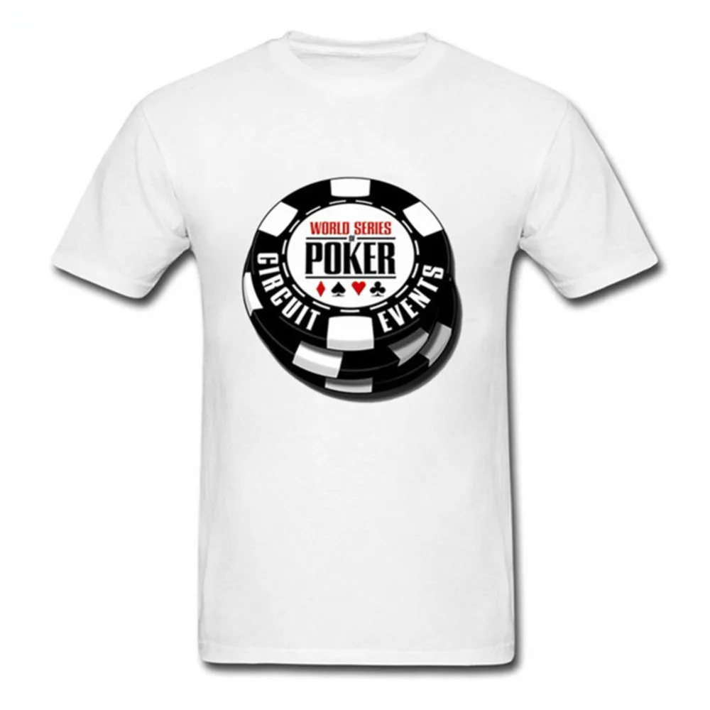 Повседневная мужская футболка с круглым вырезом мировой серии покера Wsop