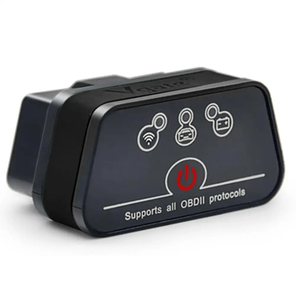 Balck Vgate ICAR2 wifi mini ELM327 OBD2 считыватель кодов для IOS iPhone iPad Android ICAR 2 ELM 327 wifi адаптер OBD II диагностический инструмент - Цвет: Balck
