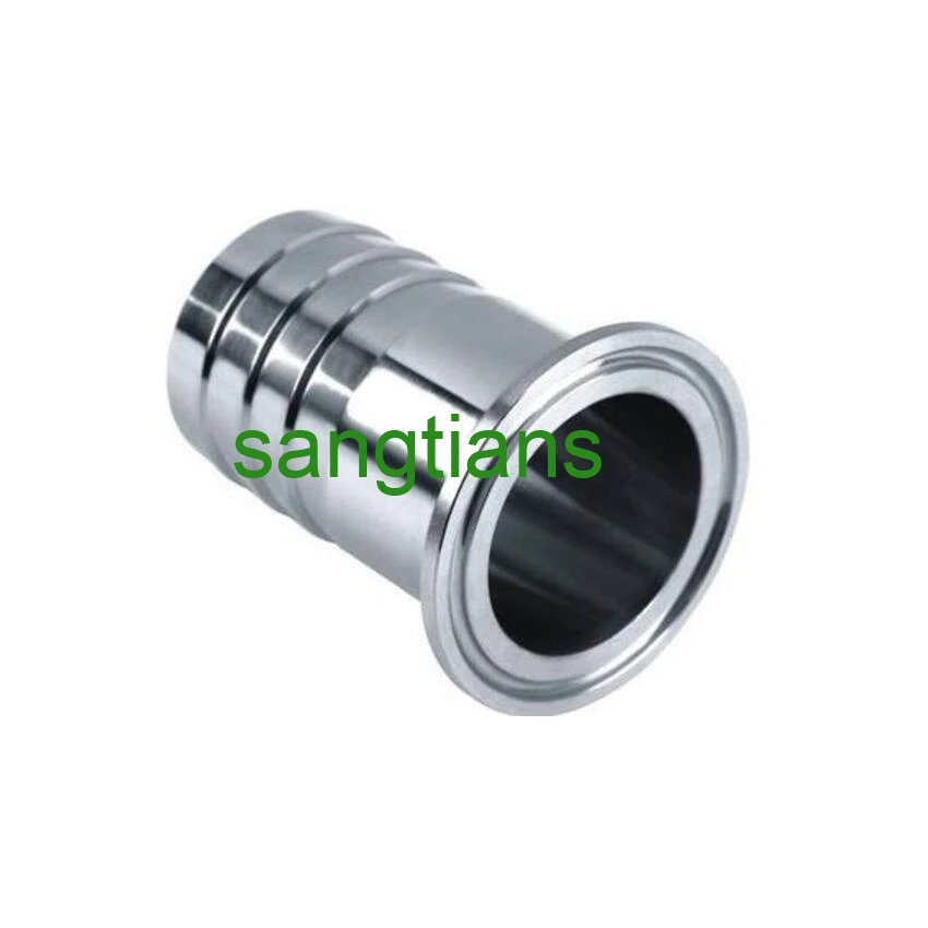 

Stainless Steel 304 Sanitary 3" 76mm Forged Ti Clamp Ferrule with Hose Coupler Coupling for Rubber Hose Quick Connection