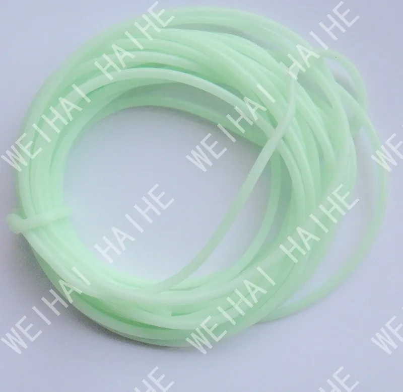 New Fishing lure accessories PVC tue peach fishing luminous plastic rubber tube glow tubing 5m 2# gummi AGN tackle | Спорт и