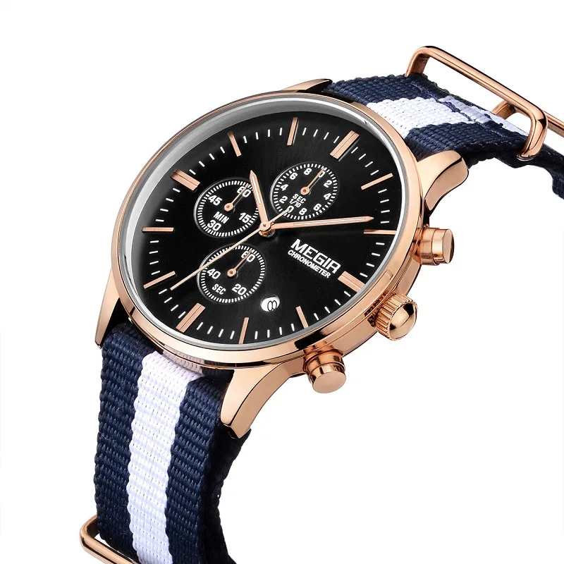 Часы наручные MEGIR мужские/женские кварцевые оригинальные модные спортивные с