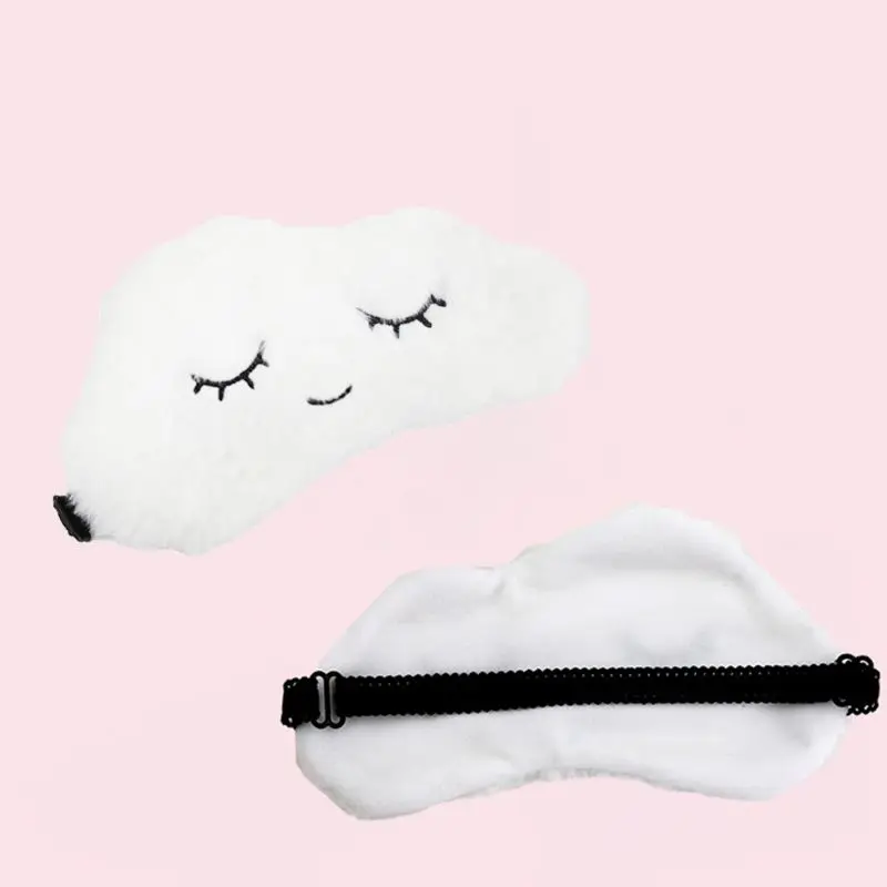 Зимняя пушистая плюшевая маска для сна женщин и девочек Милая мультяшная в форме