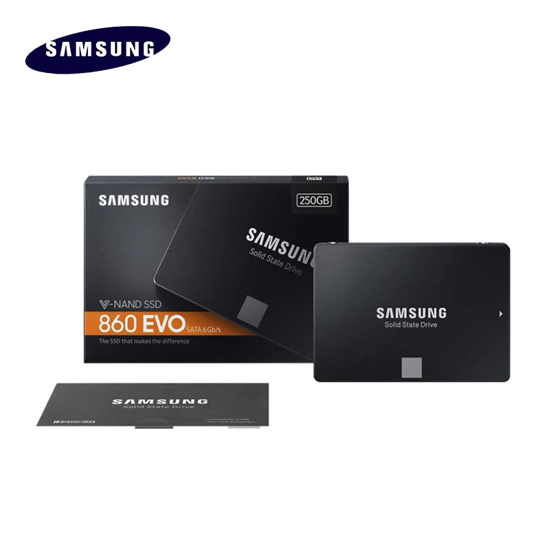 SAMSUNG SSD 860 EVO 250GB 500GB 1 ТБ Внутренний твердотельный диск SATA3 2 5 HD жесткий для ноутбуков настольных ПК|Внешние SSD| |