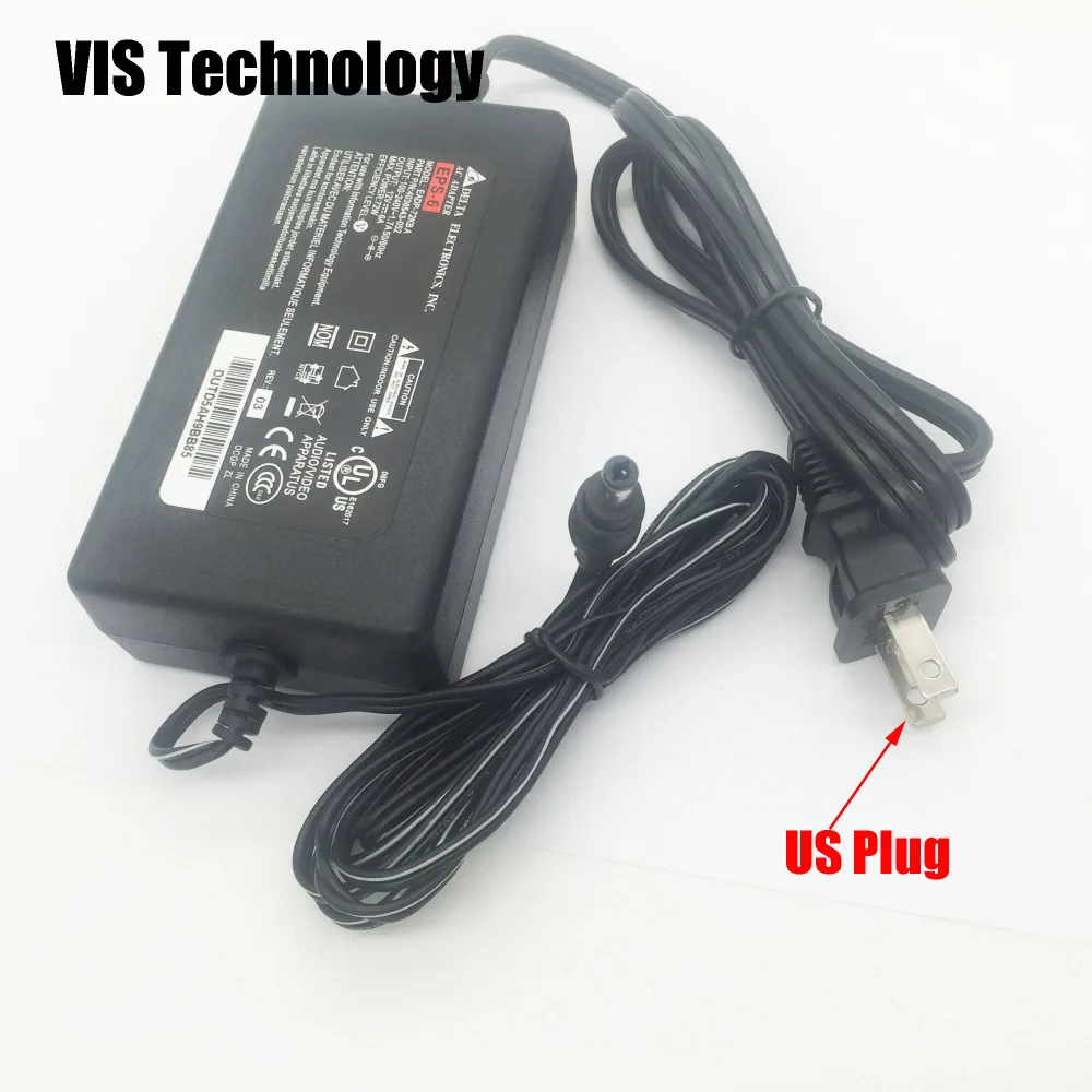 Адаптер преобразователя 12 в 6 а переменного тока 100-240 в постоянного тока 12 в 6 а 72 вт источник питания постоянного тока 5,5 мм x 2,5 мм + гнездовой разъем постоянного тока для 3d SLA принтера NanoDLP