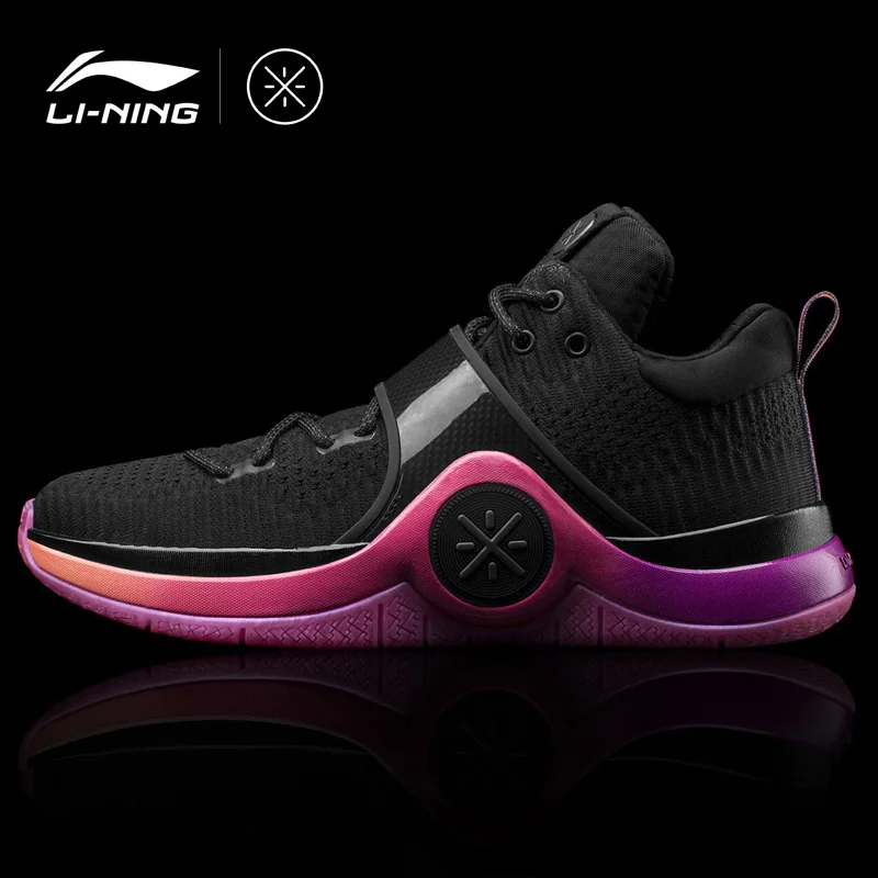 Li Ning Мужская WOW 6 SUNRISE профессиональная обувь для баскетбола LN подушки в форме