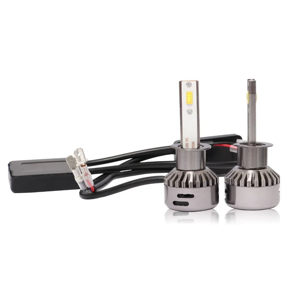 Aslent H7 светодиодный объектив 55 Вт/лампа 20000LM 6500 LED Canbus Error Free H4 H11 H8 H1 HB3 9005 HB4 9006 для авто фары автомобиля 12 v