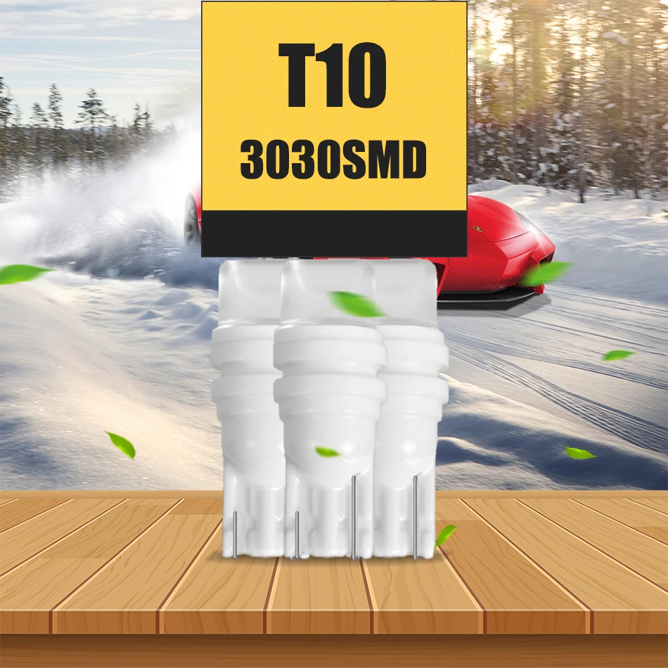 RACBOX 100 шт. T10 W5W 168 194 керамический 3D светодиодный водонепроницаемый клиновидный
