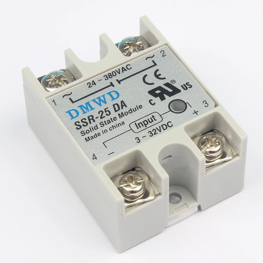 Твердотельные реле SSR-10DA SSR-25DA SSR-40DA 10A 25A 40A на самом деле 3-32 В постоянного тока в переменный 24-380V AC SSR 10DA 25DA 40DA высокого качества
