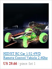 HIINST 1:10 70 км/ч RC автомобиль 4WD Двойной аккумулятор высокой мощности Светодиодный гоночный грузовик 19APR1