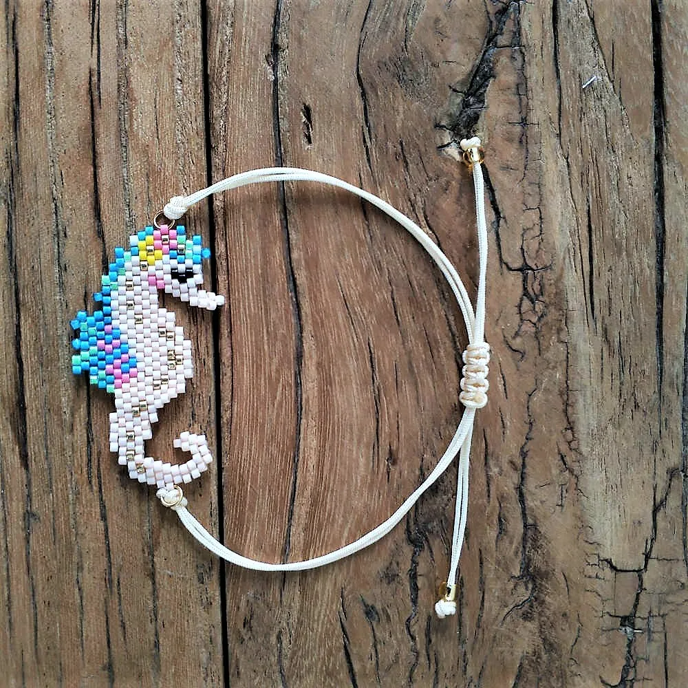 Shinus 5 шт./партия Miyuki браслет женский браслет «Морской конек» Perles Miyuki животное Pulseras Mujer подарок для детей ювелирные изделия Delica бусины