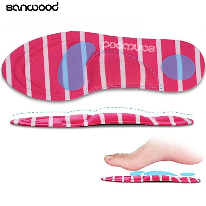 Ортопедические женские стельки с поддержкой свода стопы из пены эффектом памяти
