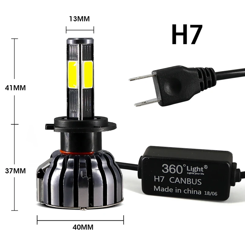 Автомобильные светодиодные лампы HLXG H4 HB2 H7 H11 9005 9006 90 Вт|Передние LED-фары для авто| |