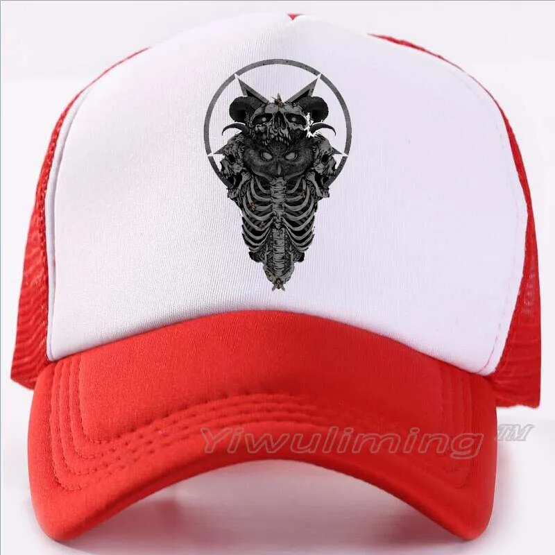 

New Summer Trucker Caps Alchemy Owl Cool Summer Black Adult Cool Baseball Mesh Net Trucker Caps Hat for Men Adjustable