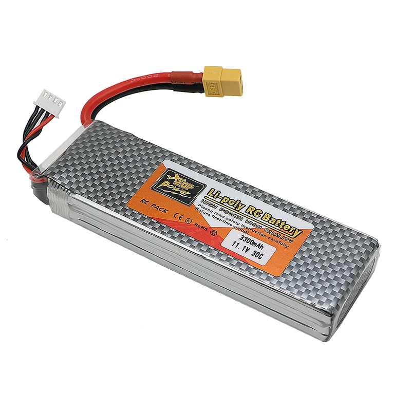 ZOP 3 S lipo аккумулятор 11.1 В 3300 мАч 30C Li 40C Для вертолет rc автомобилей лодка quadcopter