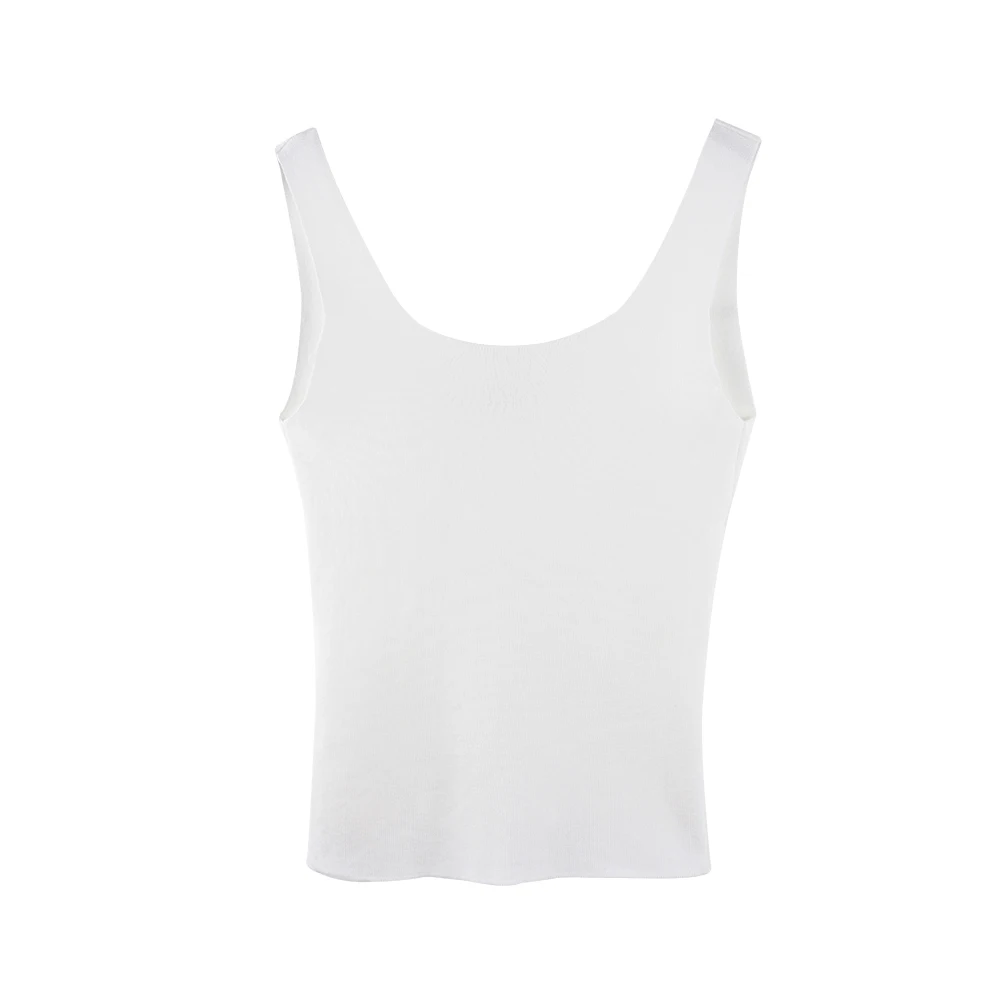

Neatie Kiddie Summer Women Sexy Cross Back Knitted Tank Tops Sleeveless Backless Streetwear Casual Short T-shirt