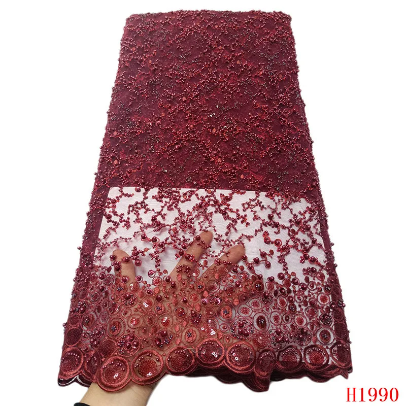 5 ярдов высокое качество с тяжелой ручной сеткой тюль сетка кружевная красная